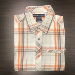 ExOfficio NWT Roughian Macro Plaid shirt